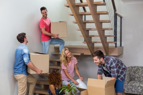 Moving house furniture placed safely into storage in Hook