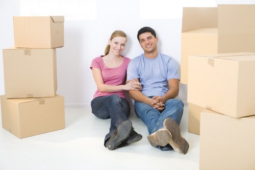 Furniture being protected during a Hook flat move