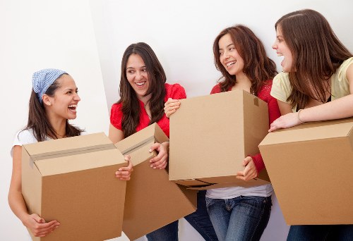 Professional removals and storage services in Hook with moving boxes
