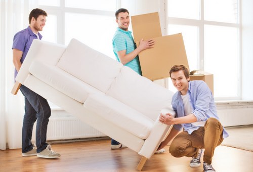Mobile self storage container delivered in Hook for convenient home storage