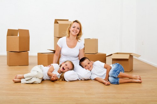 Local office relocation team handling furniture and equipment in Hook
