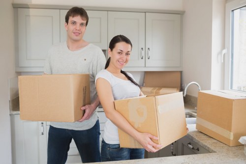 Careful packing materials used for local removals in Hook